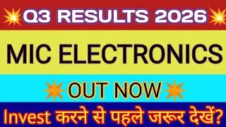 Mic Electronics Q3 Result 🔴Mic Electronics Result 🔴Mic Electronics Share News 🔴Mic Electronics Stock
