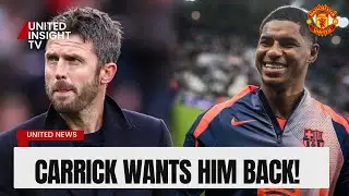 MICHAEL CARRICK WANTS MARCUS RASHFORD BACK! SHOCK MAN UNITED PLAN REVEALED