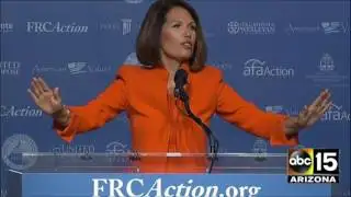 Michele Bachmann completely destroys Hillary Clinton at Voter Values Summit