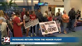 Mid-Michigan veterans return to Flint from Honor Flight