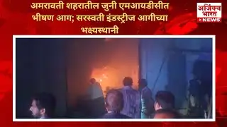 अमरावती हादरली! जुनी MIDC मध्ये भीषण आग; सरस्वती इंडस्ट्रीज जळून खाक