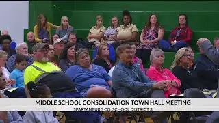 Middle school consolidation town hall meeting