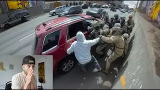 Migrants Resist Arrest... After Wild Police Chase