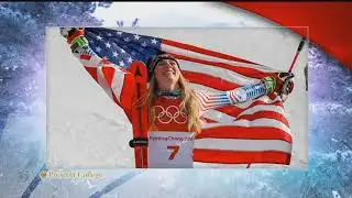 Mikaela Shiffrin winning gold