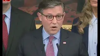 Mike Johnson goes FULL PANIC with INSANE press conference