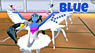 Miku became blue 💙😱 - Sakura School Simulator Season 2