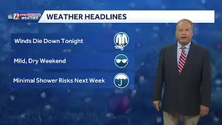 Mild and Dry Weekend. Mainly Dry Christmas Week