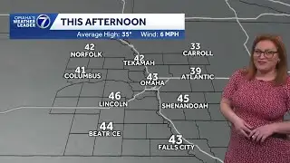 Mild, cloudy Monday afternoon for Omaha area