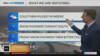 Mild weather returns to Maryland to help melt the snow