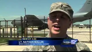 Military refueling plane makes safe landing after engine trouble