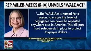 Miller-Meeks Introduces WALZ Act to Hold Fraudsters Accountable