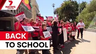 Million students return as teacher strikes loom | 7NEWS