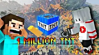 Minecraft 10 million TNT 🤯#minecraft  #shorts #minecraftlive  #minecraftverticallive  #vertical