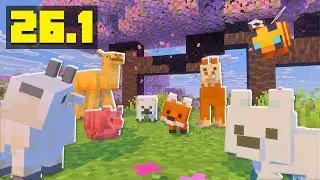 MINECRAFT 26.1 - CHEGOU NOVIDADES NA DROP DOS MOBS BEBÊS!