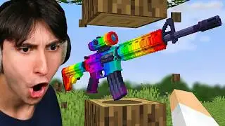 Minecraft, But All Drops Are Guns