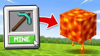 Minecraft, But I Can Mine LAVA!