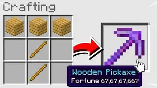 Minecraft, But Wood Crafting Is OP…