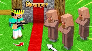 Minecraft Evil Villagers SPLIT The Village in HALF!