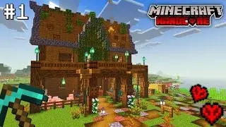 Minecraft Hardcore Begins 💀| The best start | One Life Survival – EP 1