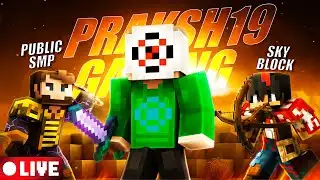 🔴MINECRAFT LIVE NEW PUBLIC SMP | CRACKED PUBLIC SMP 24/7 LIVE SERVER | JAVA + BEDROCK + MCPE #live