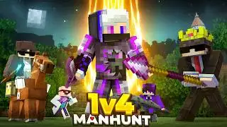 Minecraft Manhunt Speedrunner 4 Hunters REMATCH