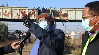 Minister Mbalula Inspects Damaged PRASA