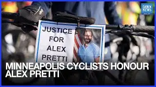 Minneapolis Cyclists Honour Alex Pretti | US News | Anti-ICE Protests