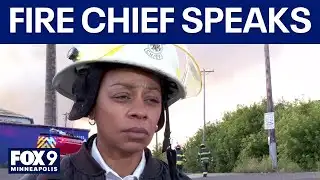 Minneapolis fire crew work to contain blaze: Chief speaks [FULL]