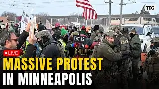 Minneapolis LIVE: Tensions Soar as Minneapolis Protesters Light Fireworks After Deadly Incident