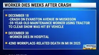 MIOSHA: Worker dies days after crash in Muskegon area