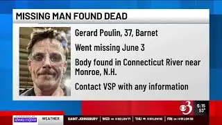 Missing Vermont man found dead