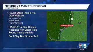 Missing Vermont man found dead