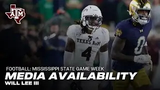 Mississippi State Game Week Media Availability: Will Lee III