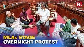 MLAs Sleep Overnight In Karnataka Assembly To Protest Against Eshwarrapa