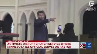 MN protesters disrupt church service where ICE official serves as pastor