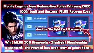 Mobile Legends Redeem Code February 3 2026 - I got 1.1K diamonds from MLBB code wow another Giveaway