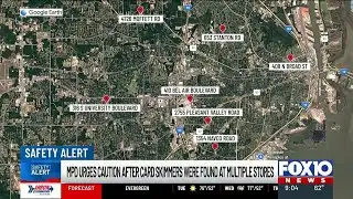 Mobile police urge caution after skimmers found at multiple stores