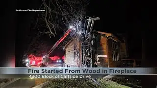 Moderate fire damage, no injuries reported in La Crosse residence fire originating from fireplace