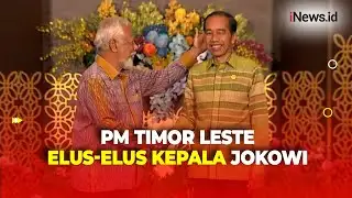 Momen Unik PM Timor Leste Pegang dan Elus-Elus Kepala Jokowi di Gala Dinner IAF