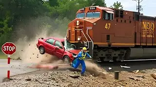 Moments Filmed Second Before Disaster | Unbelievable Train Moments #18