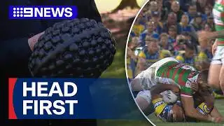 Monash study into new football helmet | 9 News Australia