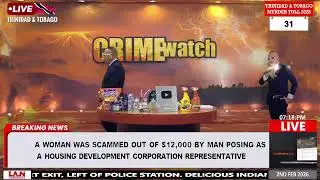 MONDAY 2ND FEBRUARY 2026 - CRIME WATCH LIVE