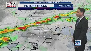 Monday evening forecast: Rain, storms likely tomorrow night