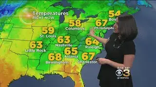 Monday Evening Weather Update: Mostly Clear With Increasing Clouds Late; Low 48