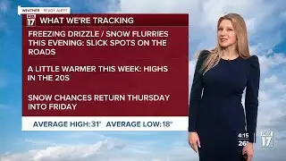 Monday PM Forecast: Slick roads this evening