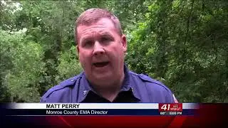 Monroe County roads washed away