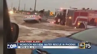 Monsoon storms prompt water rescues