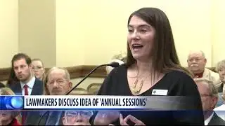 Montana lawmakers discussing annual sessions