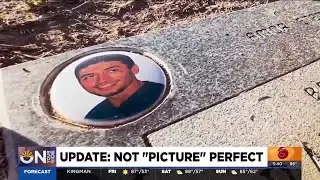 Months later, headstone photo properly installed at Phoenix headstone