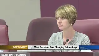 More Backlash Over Changing School Days